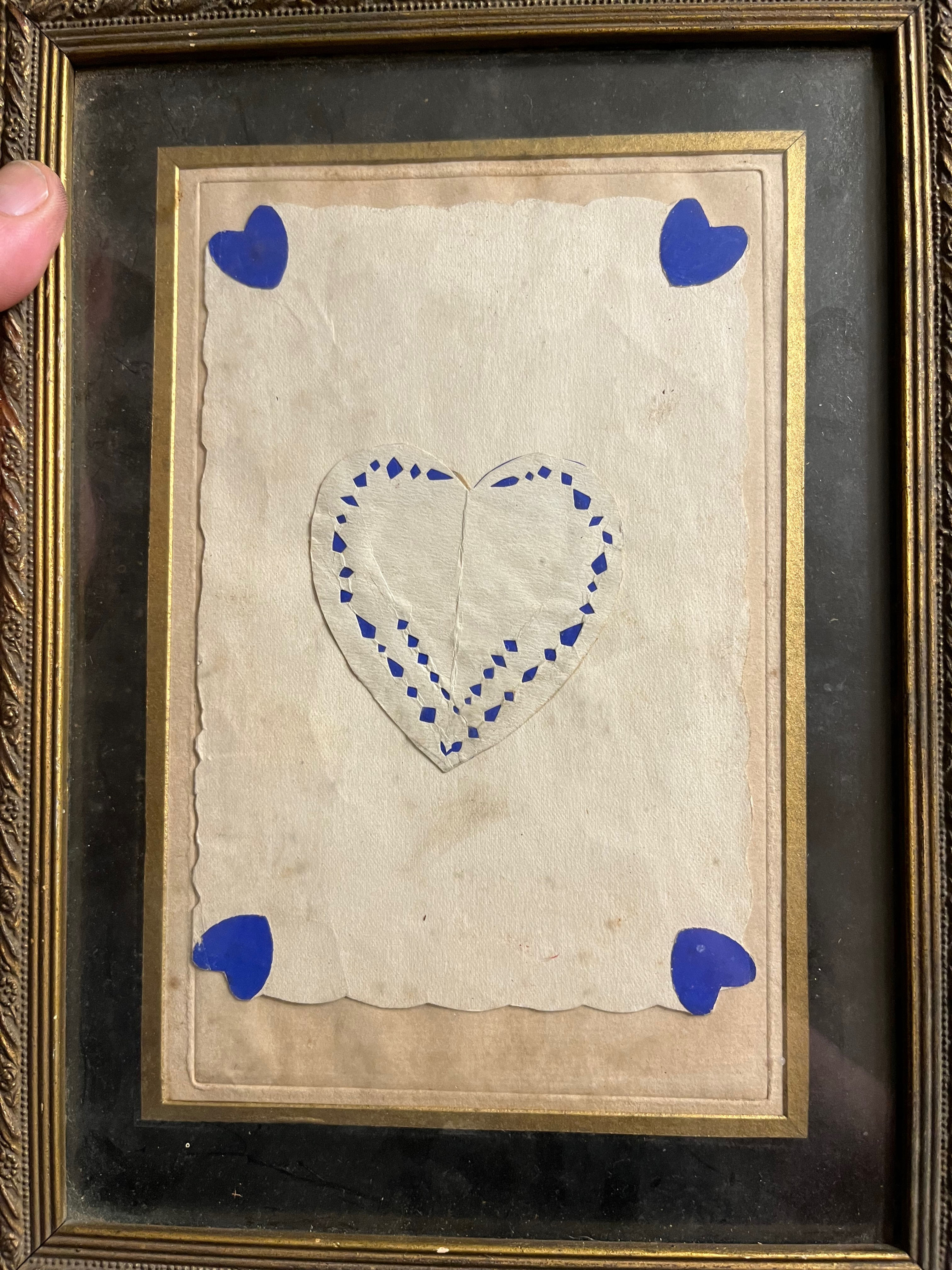 Early 19th Century PA Framed Sweetheart Book Cover