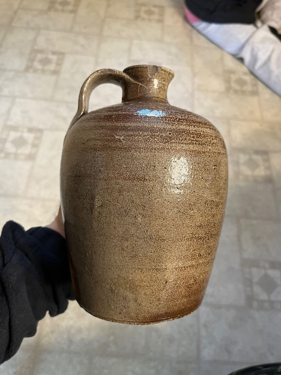 Thumbnail: 19th C. Stoneware Jug from North Carolina