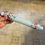 Thumbnail: Victorian Hand Painted Nailsea Glass Rolling Pin
