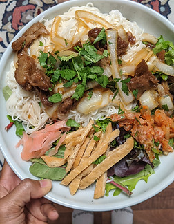 Mock Duck Noodle Salad