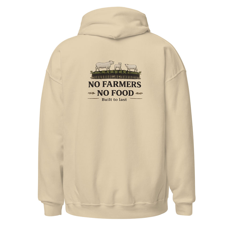 Thumbnail: No Farmers, No Food Hoodie