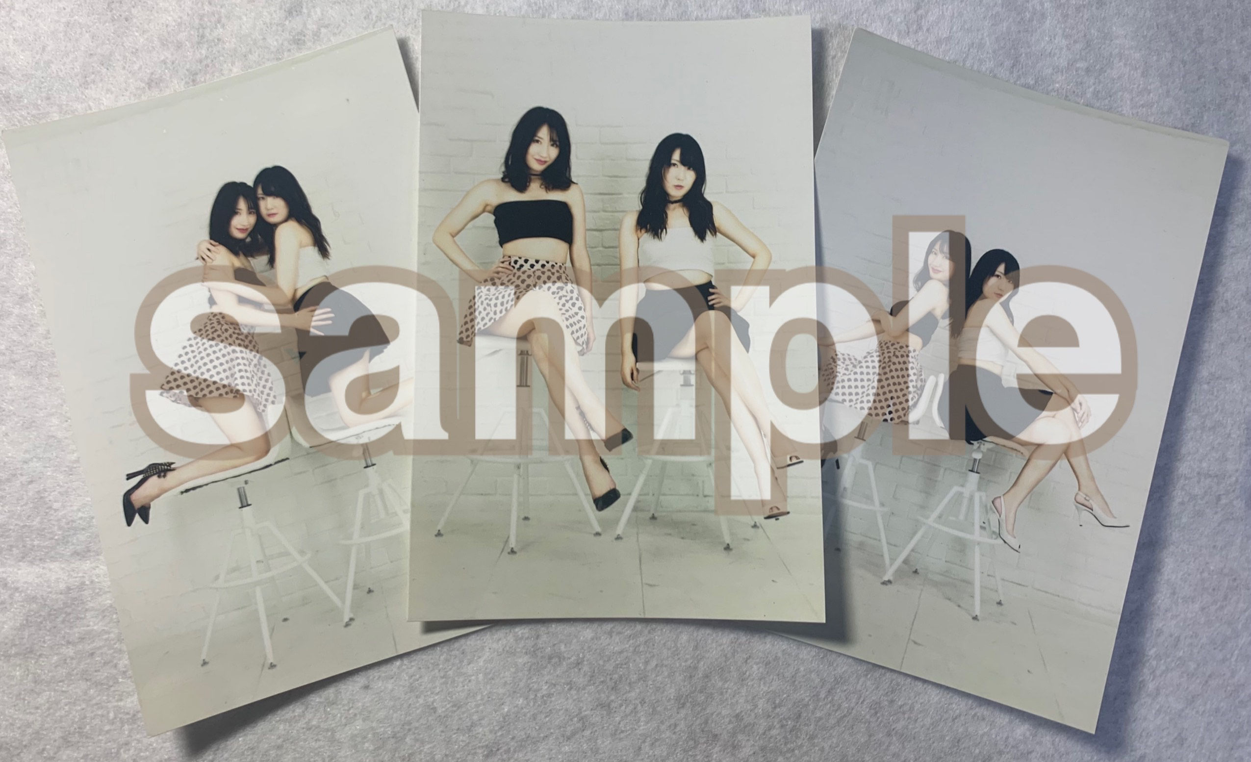 小原春香✖中田ちさと　生写真パターンＡ　３枚セット