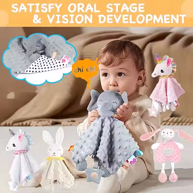 Thumbnail: Baby Soft Soothing Security Blanket Toy