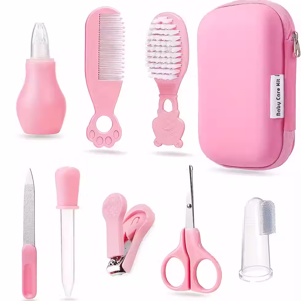 Thumbnail: 9PCS Baby Healthcare & Grooming Kit with Portable Case