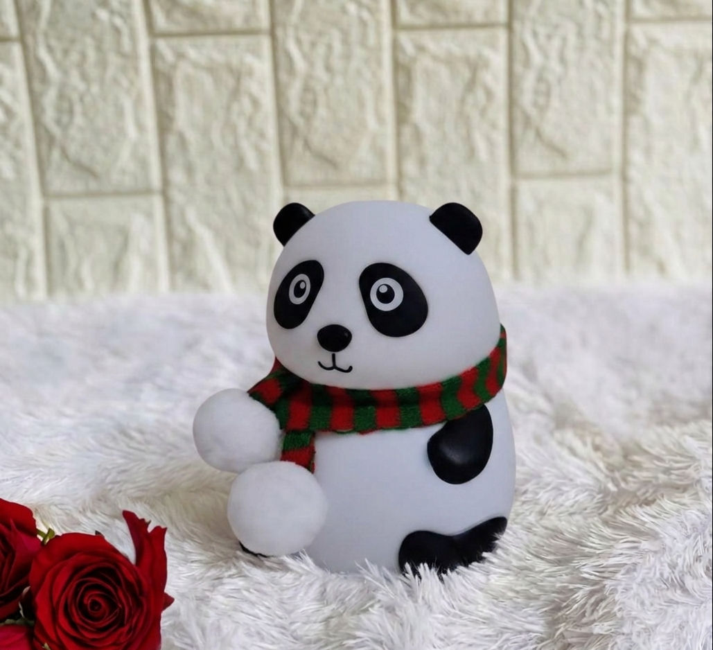Adorable Panda Silicone Night Light