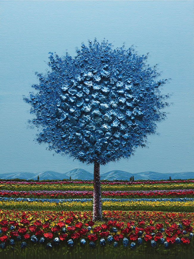 Oil Painting | Original Art | 40x30 | Impasto - Tree | Pretty as a Poem