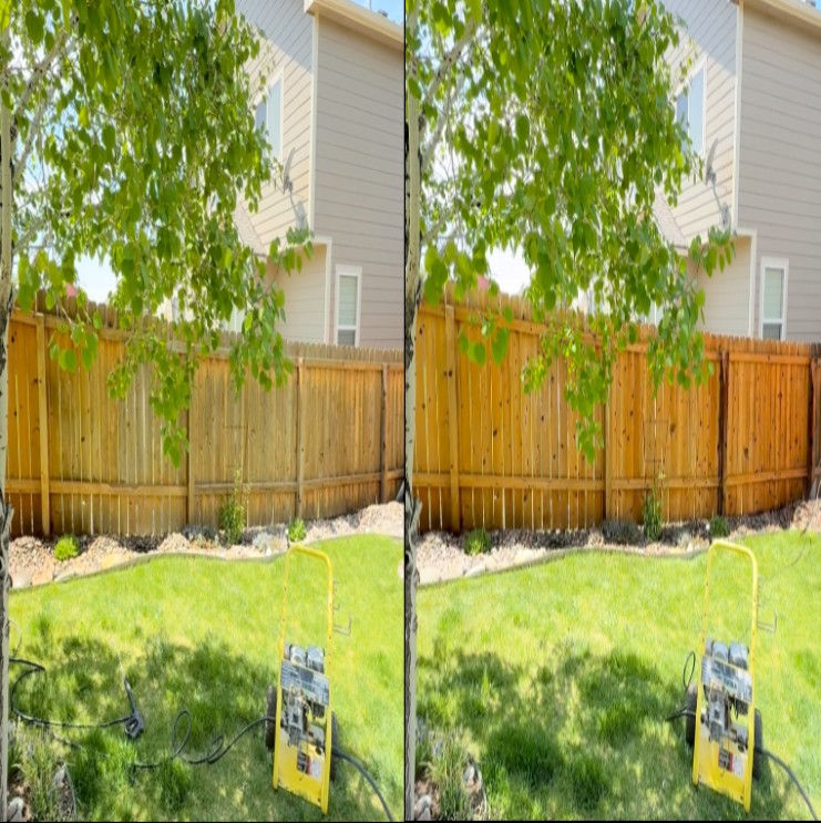 fence pressure wash