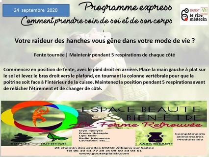programme express pour un corps d'enfer