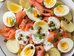 Salade nordique de pommes de terre, saumon et câpres