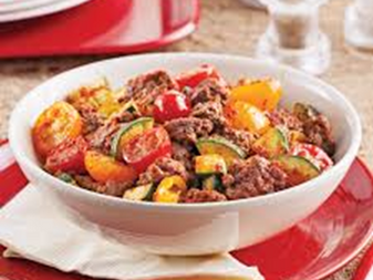 Poêlée de bœuf et courgettes 26 aout