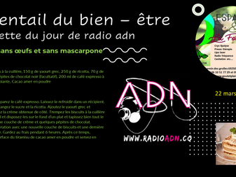 L'éventail du bien - être - la recette du jour de radio adn 