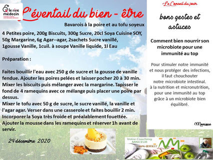 la recette du jour de radio adn