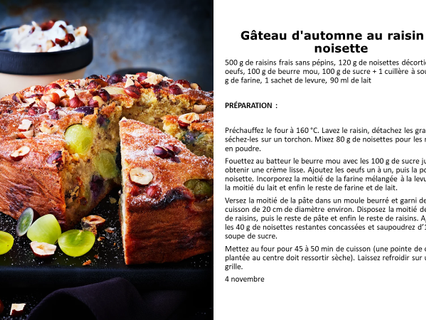 les desserts d'automne