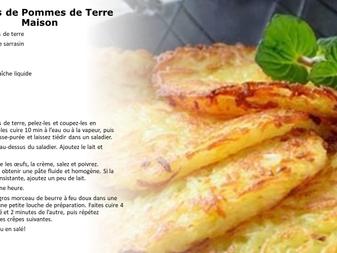 Crêpes de pommes de terre maison