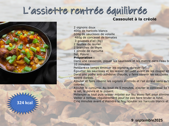 L’assiette rentrée équilibrée