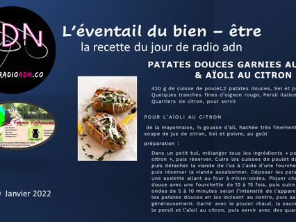 l'éventail du bien - être - la recette du jour de radioadn
