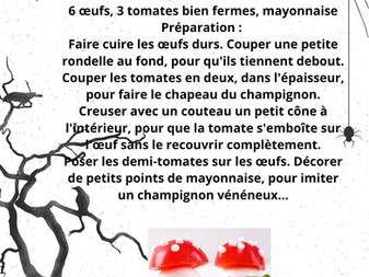 Recettes pour HALLOWEEN