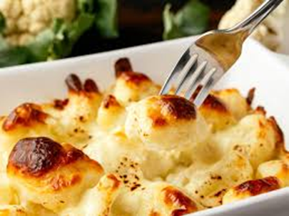 Gratin léger de chou-fleur à la dinde 20 aout