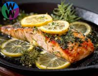 Filet de saumon aux herbes et citron
