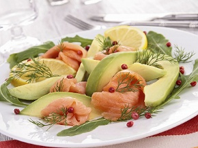 Salade avocat saumon