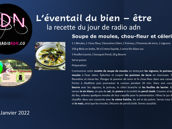 l'éventail du bien-être - la recette du jour de radio adn