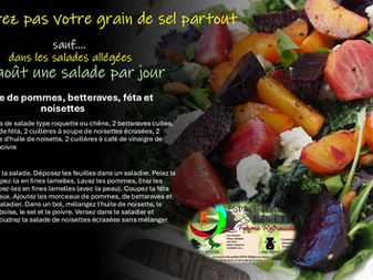 Une recette de salade allégée tous les jours,