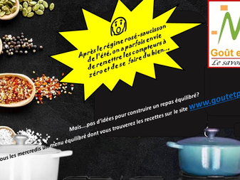 Les menus de la semaine