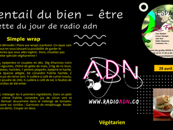 la recette du jour de radio adn 