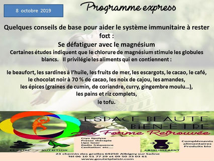 programme express pour un corps d'enfer