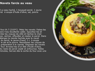 Navets farcis au veau