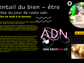 La recette du jour de radio adn