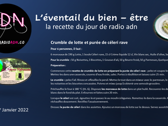 l'éventail du bien - être - la recette du jour de radi adn