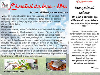 la recette du jour de radio adn