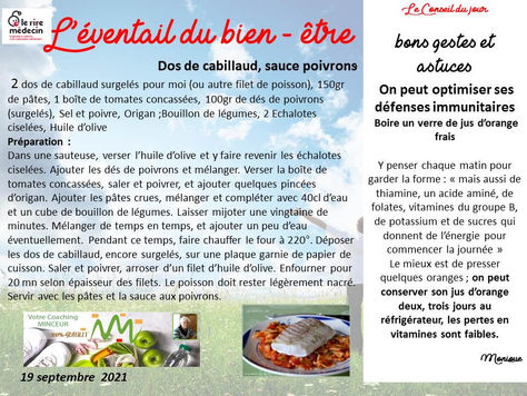 la recette du jour de radio adn