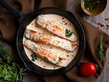 Pavé de saumon à la crème