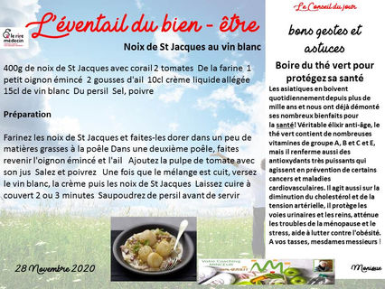 la recette du jour de radio adn