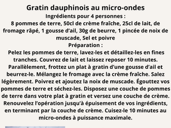 Je cuisine au micro ondes