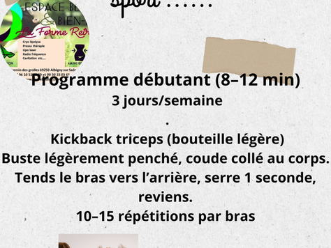 Exercices pour les bras