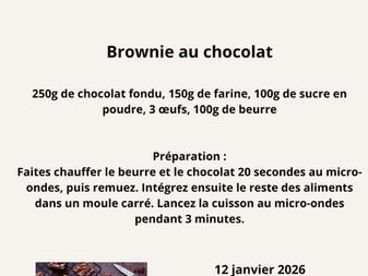 Je cuisine au micro ondes