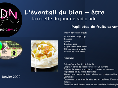 l'éventail du bien - être - la recette du jour de radio adn