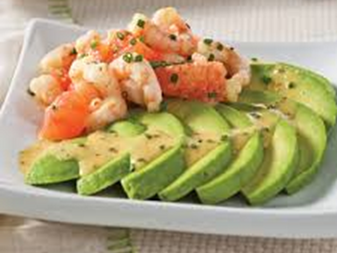 Salade avocat Crevettes