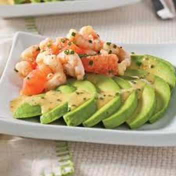 Salade avocat Crevettes