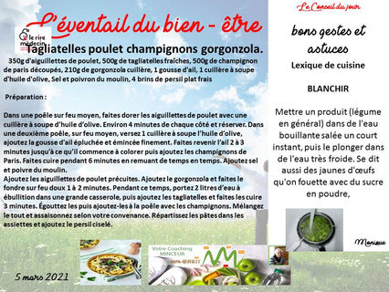 la recette du jour de radio adn