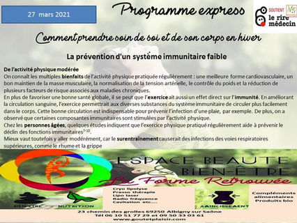 prendre soin de son corps