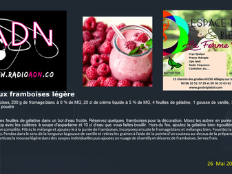 la recette du jour de radio adn