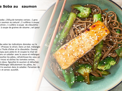 Salade de Soba au saumon