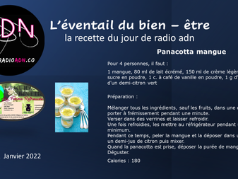 l'éventail du bien - être - la recette du jour de raio adn