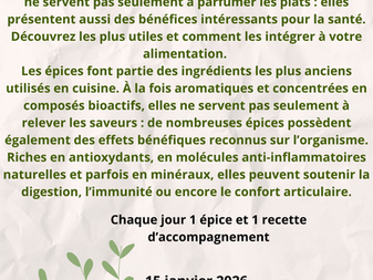 Les épices en cuisine