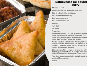 avec les feuilles de bricks