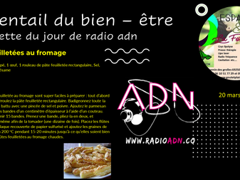 L'éventail du bien - être - la recette du jour de radio adn 